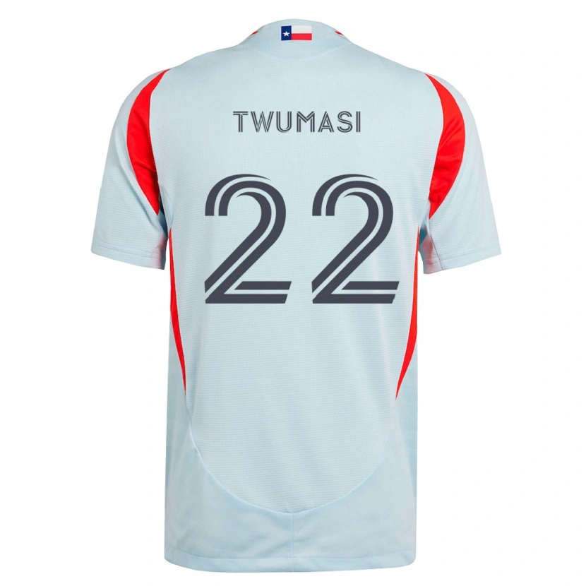 Danxen Dames Ema Twumasi #22 Donkergrijs Wit Rood Uitshirt Uittenue 2026/27 T-Shirt