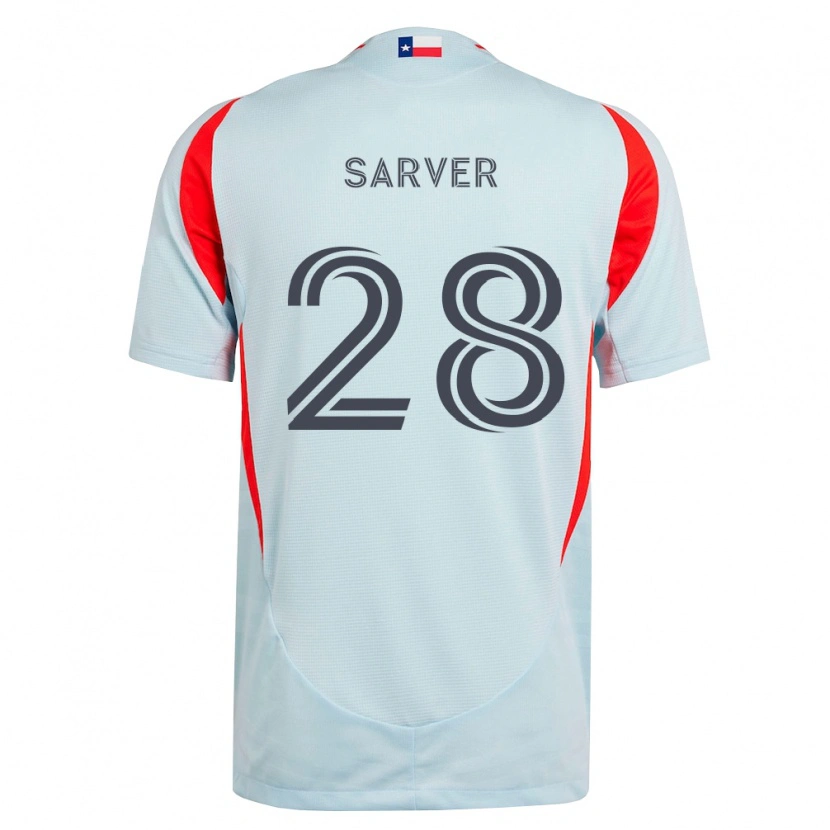 Danxen Dames Sam Sarver #28 Donkergrijs Wit Rood Uitshirt Uittenue 2026/27 T-Shirt