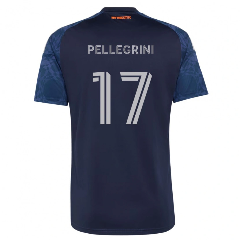 Danxen Dames Matías Pellegrini #17 Diep Blauw Wit Uitshirt Uittenue 2026/27 T-Shirt