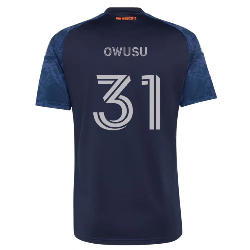 Danxen Dames Samuel Owusu #31 Diep Blauw Wit Uitshirt Uittenue 2026/27 T-Shirt