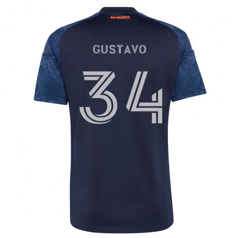 Danxen Dames Raul Gustavo #34 Diep Blauw Wit Uitshirt Uittenue 2026/27 T-Shirt