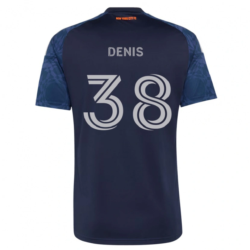 Danxen Dames John Denis #38 Diep Blauw Wit Uitshirt Uittenue 2026/27 T-Shirt