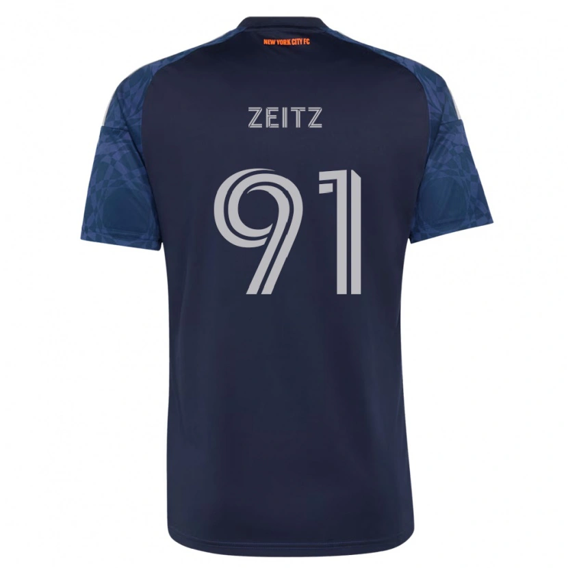 Danxen Dames Uriel Zeitz #91 Diep Blauw Wit Uitshirt Uittenue 2026/27 T-Shirt