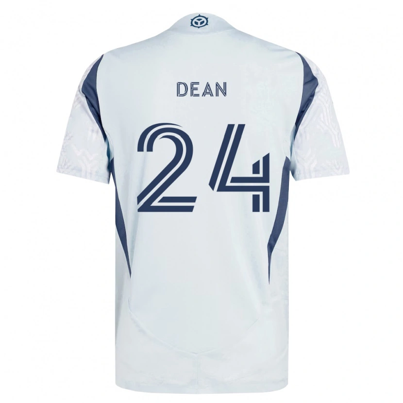 Danxen Dames Jonathan Dean #24 Blauw Grijs Wit Uitshirt Uittenue 2026/27 T-Shirt