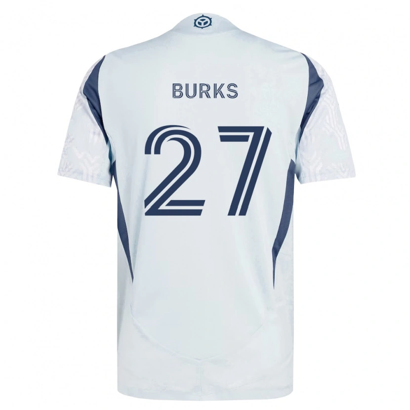 Danxen Dames Kendall Burks #27 Blauw Grijs Wit Uitshirt Uittenue 2026/27 T-Shirt