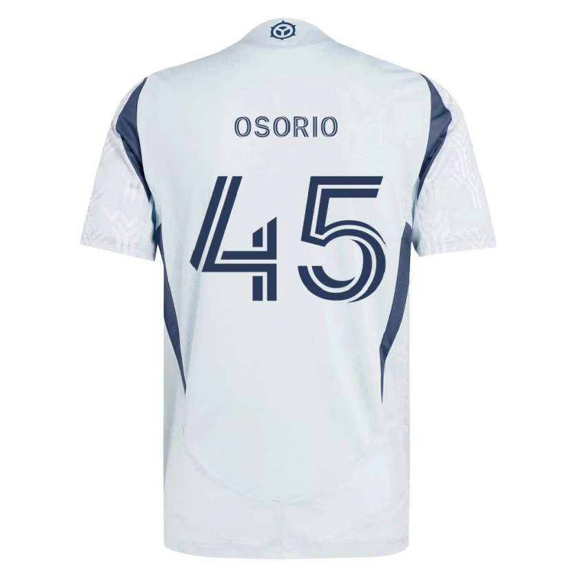 Danxen Dames Harold Osorio #45 Blauw Grijs Wit Uitshirt Uittenue 2026/27 T-Shirt