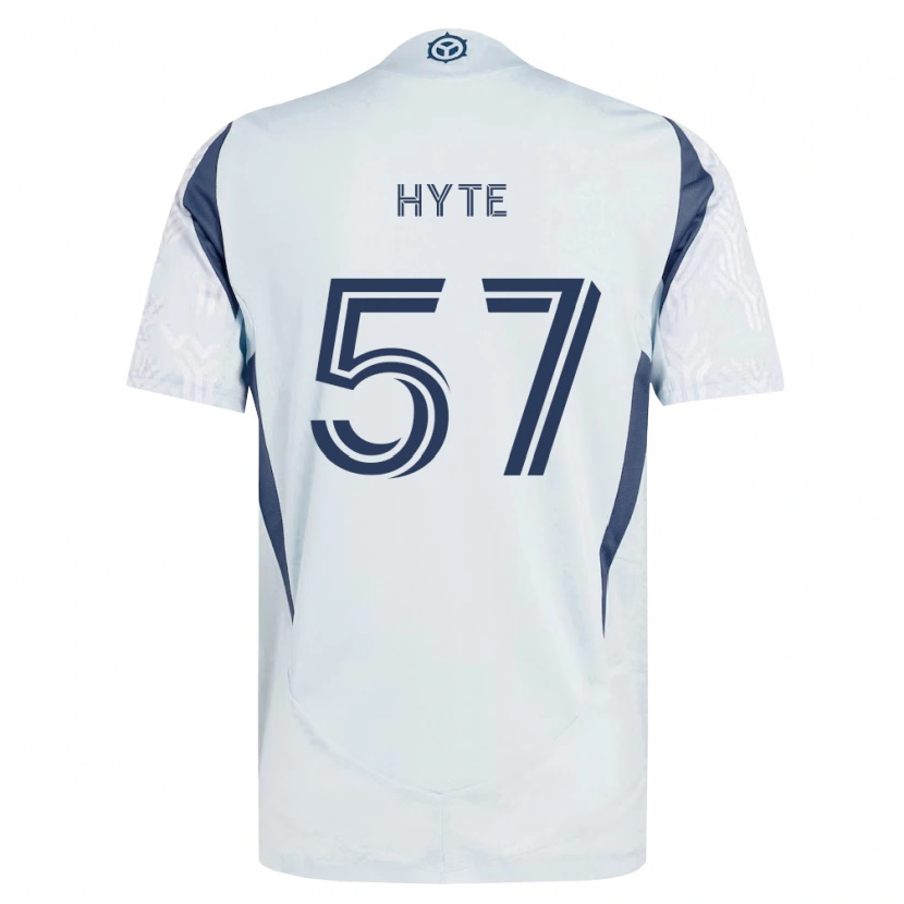 Danxen Dames Darris Hyte #57 Blauw Grijs Wit Uitshirt Uittenue 2026/27 T-Shirt