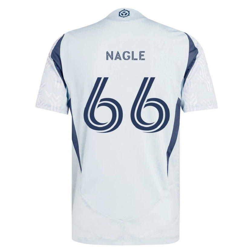 Danxen Dames Chase Nagle #66 Blauw Grijs Wit Uitshirt Uittenue 2026/27 T-Shirt