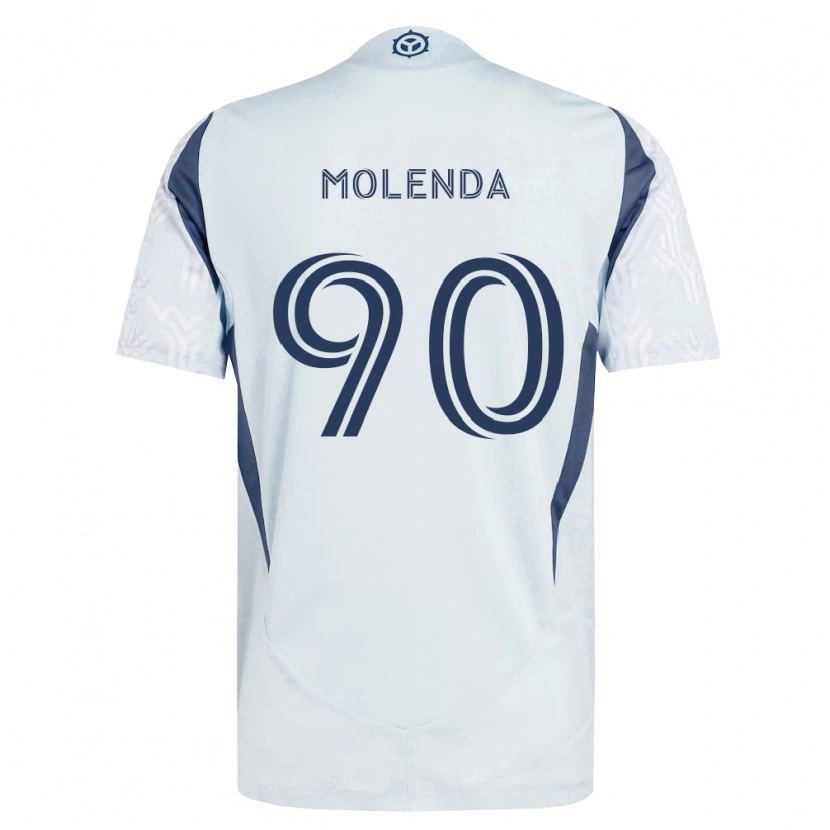 Danxen Dames David Molenda #90 Blauw Grijs Wit Uitshirt Uittenue 2026/27 T-Shirt