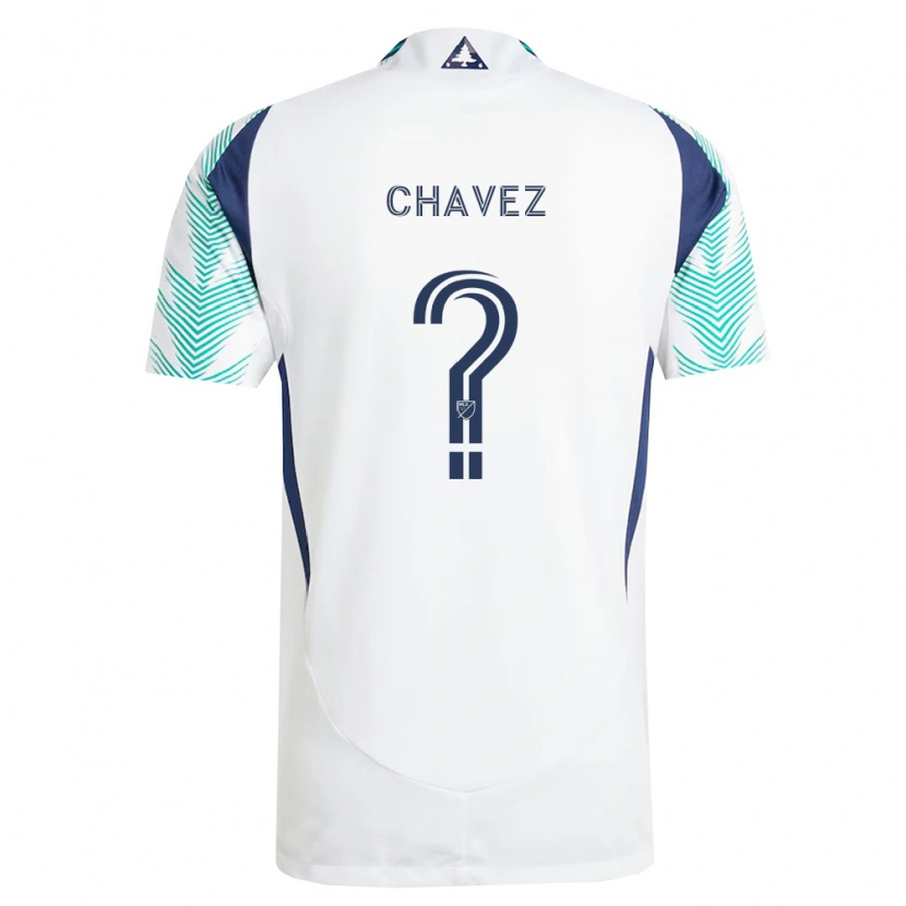 Danxen Dames Gabriel Chávez #0 Wit Marineblauw Lichtgroen Uitshirt Uittenue 2026/27 T-Shirt