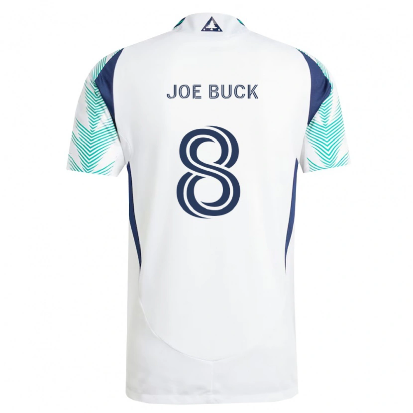Danxen Dames Joe Buck #8 Wit Marineblauw Lichtgroen Uitshirt Uittenue 2026/27 T-Shirt