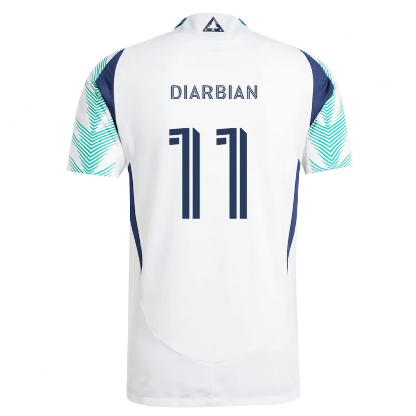 Danxen Dames Gevork Diarbian #11 Wit Marineblauw Lichtgroen Uitshirt Uittenue 2026/27 T-Shirt