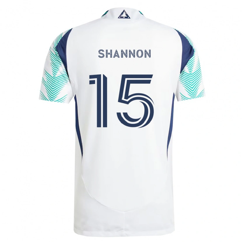 Danxen Dames Jake Shannon #15 Wit Marineblauw Lichtgroen Uitshirt Uittenue 2026/27 T-Shirt