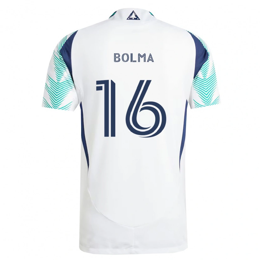 Danxen Dames Josh Bolma #16 Wit Marineblauw Lichtgroen Uitshirt Uittenue 2026/27 T-Shirt