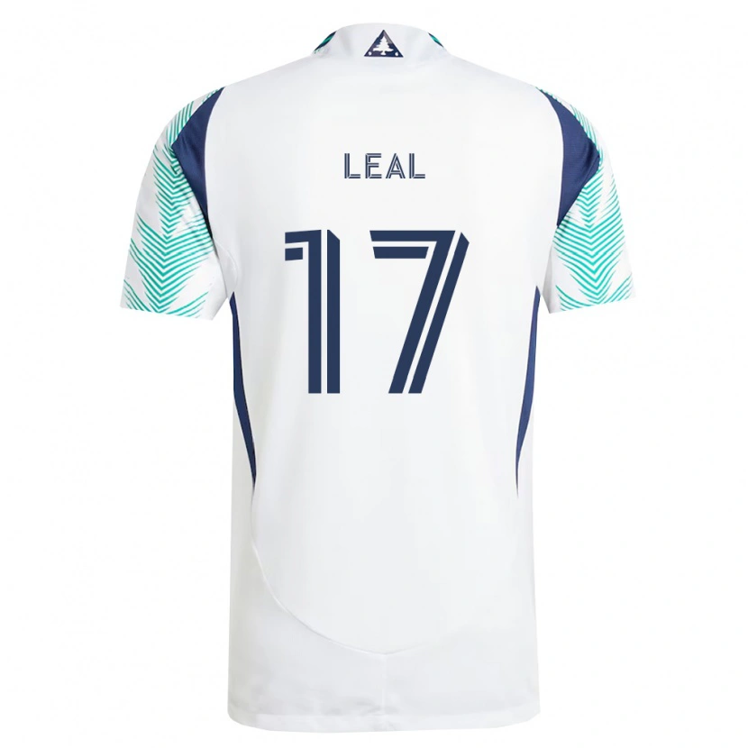 Danxen Dames Patrick Leal #17 Wit Marineblauw Lichtgroen Uitshirt Uittenue 2026/27 T-Shirt
