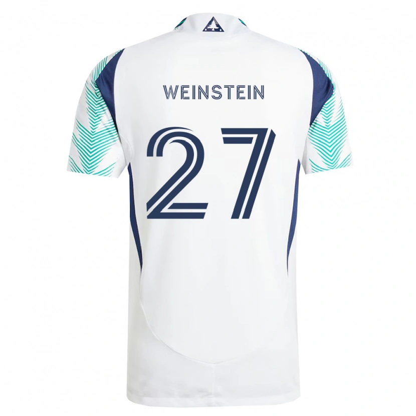 Danxen Dames Max Weinstein #27 Wit Marineblauw Lichtgroen Uitshirt Uittenue 2026/27 T-Shirt