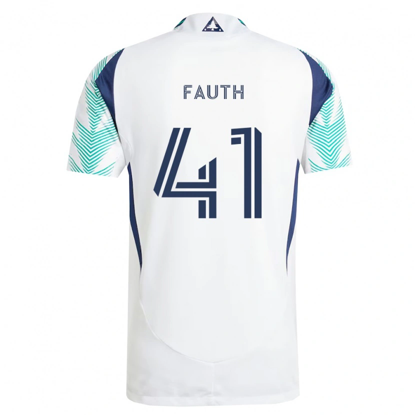 Danxen Dames Ryker Fauth #41 Wit Marineblauw Lichtgroen Uitshirt Uittenue 2026/27 T-Shirt