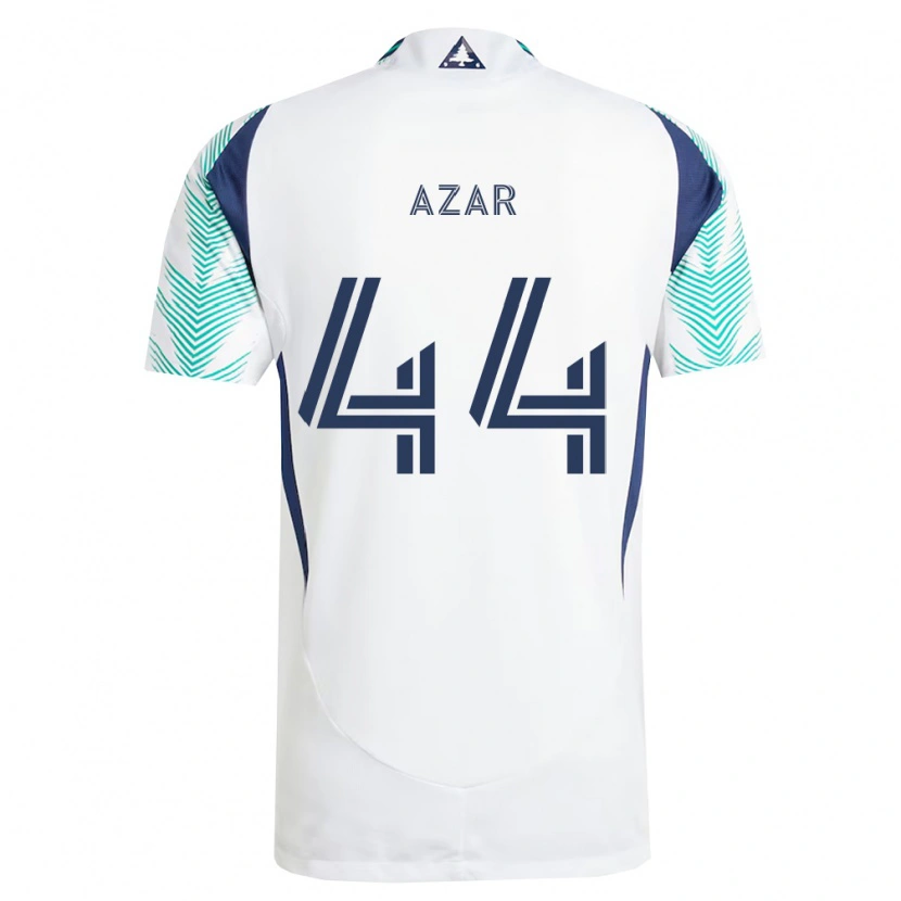 Danxen Dames Logan Azar #44 Wit Marineblauw Lichtgroen Uitshirt Uittenue 2026/27 T-Shirt