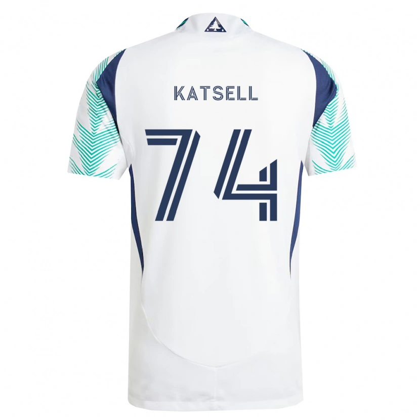 Danxen Dames Levi Katsell #74 Wit Marineblauw Lichtgroen Uitshirt Uittenue 2026/27 T-Shirt