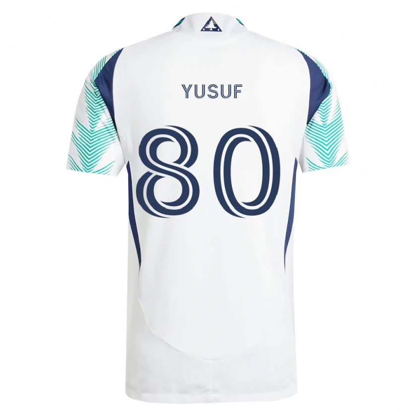 Danxen Dames Alhassan Yusuf #80 Wit Marineblauw Lichtgroen Uitshirt Uittenue 2026/27 T-Shirt