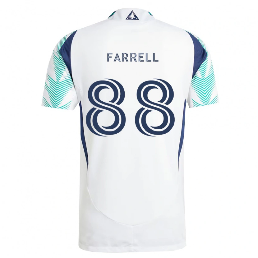Danxen Dames Andrew Farrell #88 Wit Marineblauw Lichtgroen Uitshirt Uittenue 2026/27 T-Shirt