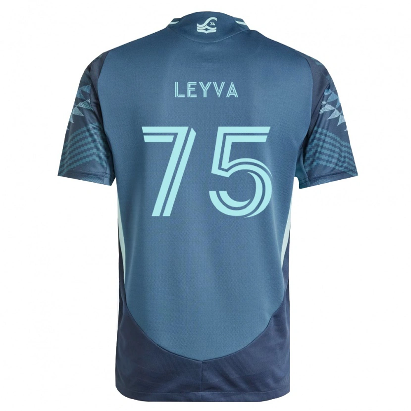 Danxen Dames Danny Leyva #75 Marineblauw Groen Uitshirt Uittenue 2026/27 T-Shirt