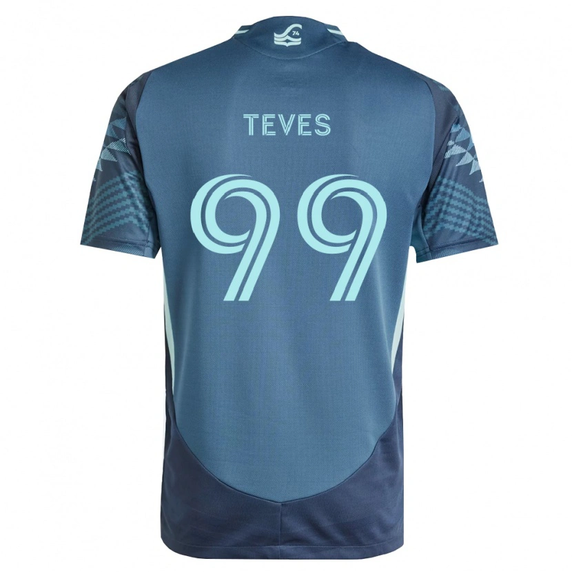 Danxen Dames Dylan Teves #99 Marineblauw Groen Uitshirt Uittenue 2026/27 T-Shirt
