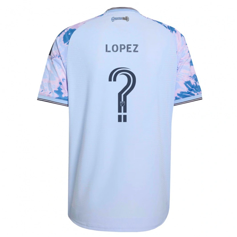 Danxen Dames Mateo Lopez #0 Koninklijk Blauw Wit Zwart Uitshirt Uittenue 2026/27 T-Shirt