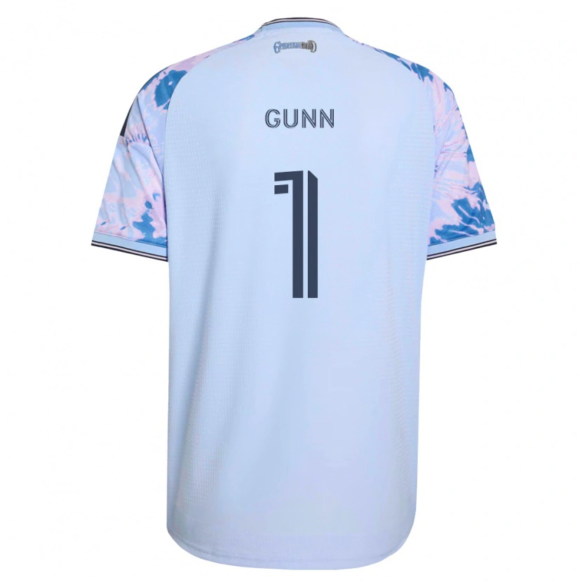 Danxen Dames Angus Gunn #1 Koninklijk Blauw Wit Zwart Uitshirt Uittenue 2026/27 T-Shirt
