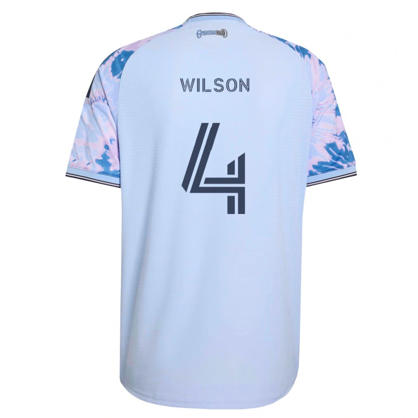 Danxen Dames Bruno Wilson #4 Koninklijk Blauw Wit Zwart Uitshirt Uittenue 2026/27 T-Shirt