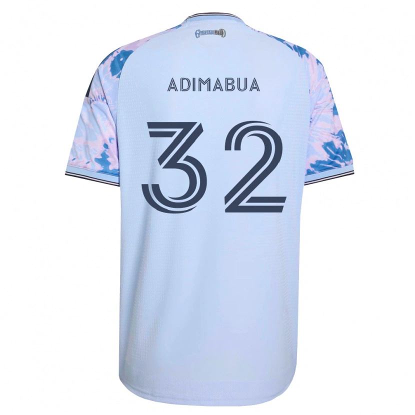 Danxen Dames Nonso Adimabua #32 Koninklijk Blauw Wit Zwart Uitshirt Uittenue 2026/27 T-Shirt