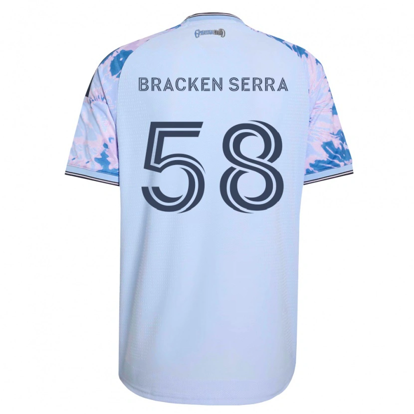Danxen Dames Gabriel Bracken Serra #58 Koninklijk Blauw Wit Zwart Uitshirt Uittenue 2026/27 T-Shirt