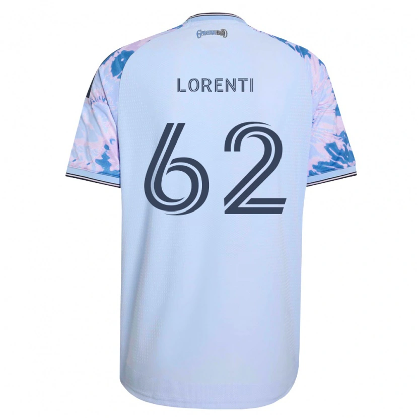 Danxen Dames Dominic Lorenti #62 Koninklijk Blauw Wit Zwart Uitshirt Uittenue 2026/27 T-Shirt