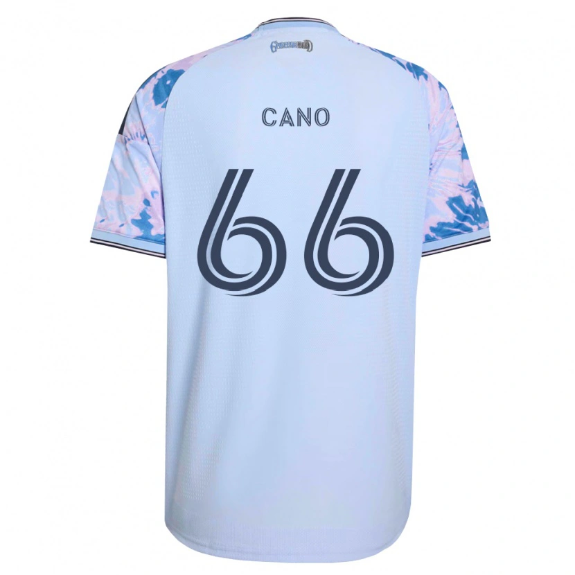 Danxen Dames Alejandro Cano #66 Koninklijk Blauw Wit Zwart Uitshirt Uittenue 2026/27 T-Shirt