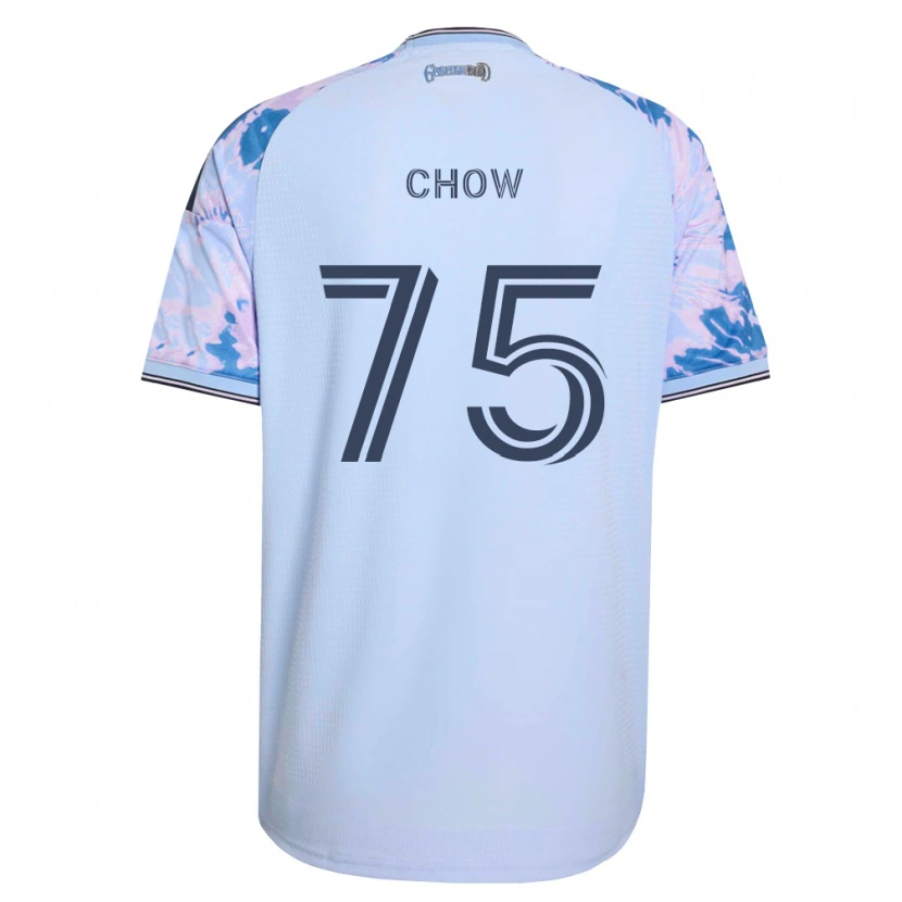 Danxen Dames Alex Chow #75 Koninklijk Blauw Wit Zwart Uitshirt Uittenue 2026/27 T-Shirt