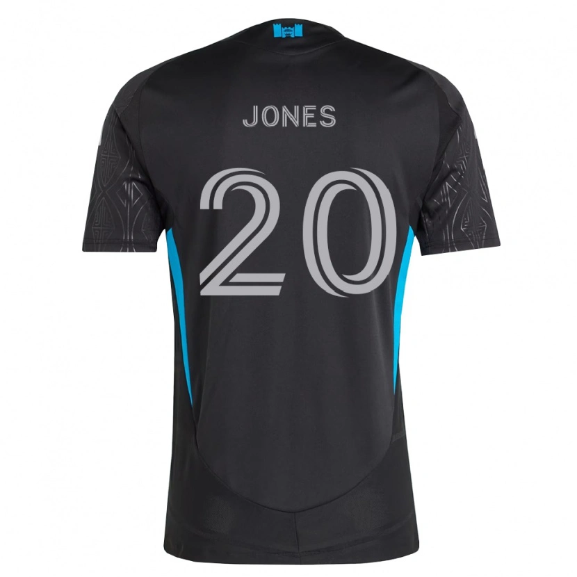 Danxen Dames Derrick Jones #20 Zwart Wit Hemelsblauw Uitshirt Uittenue 2026/27 T-Shirt