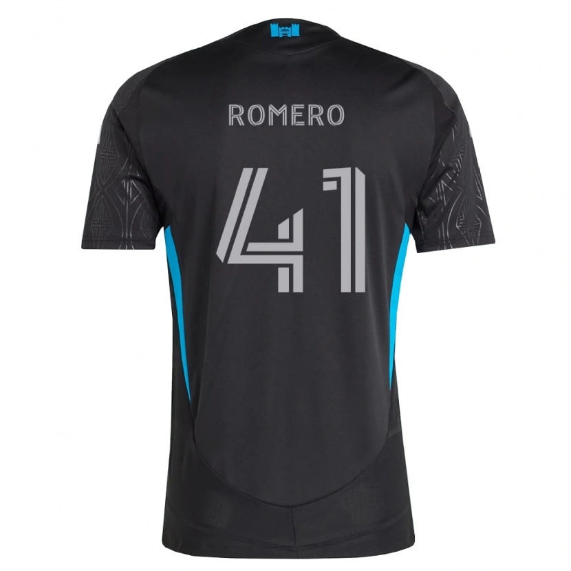 Danxen Dames Brian Romero #41 Zwart Wit Hemelsblauw Uitshirt Uittenue 2026/27 T-Shirt