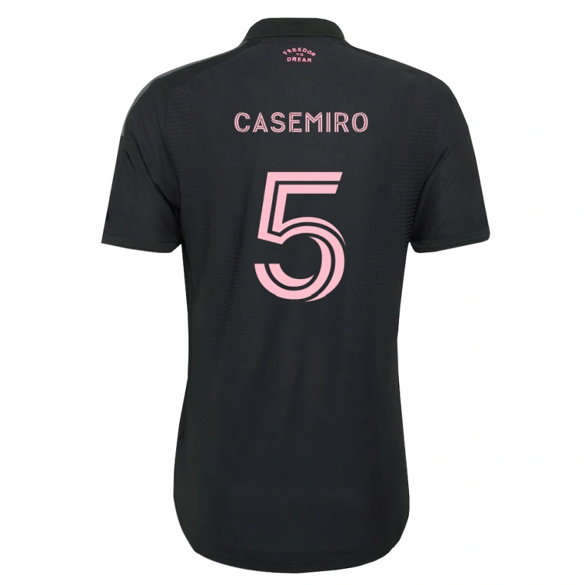 Danxen Dames Casemiro #5 Roze Zwart Wit Uitshirt Uittenue 2026/27 T-Shirt