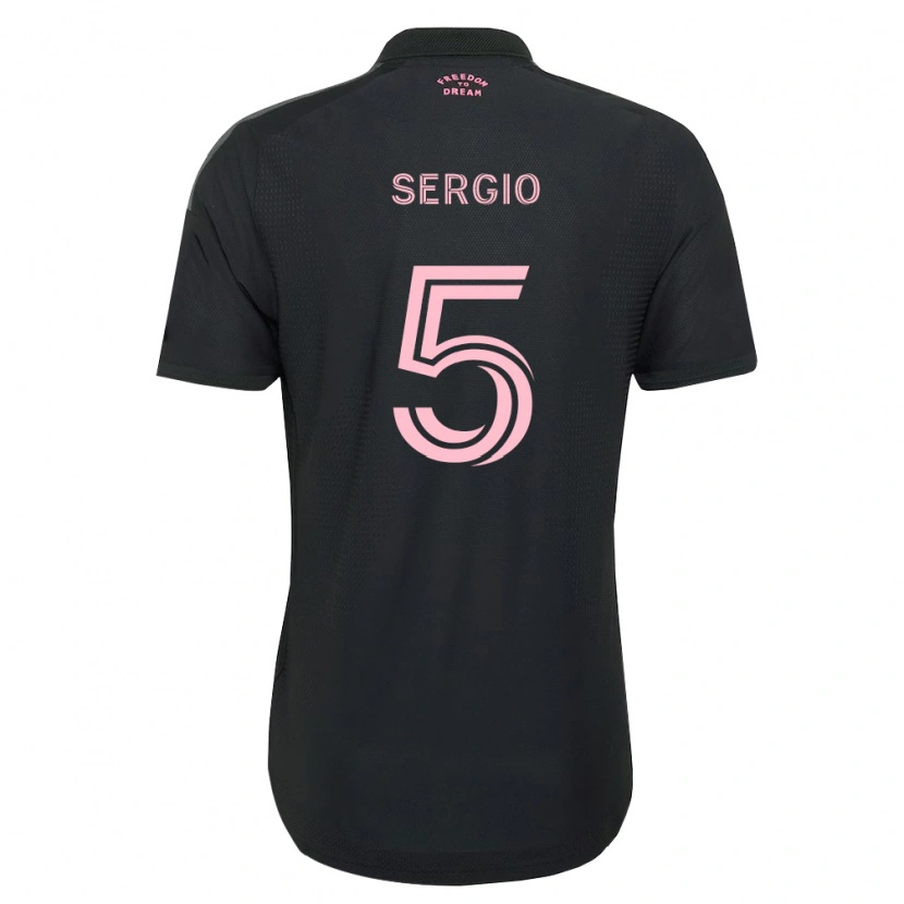 Danxen Dames Sergio Busquets #5 Roze Zwart Wit Uitshirt Uittenue 2026/27 T-Shirt