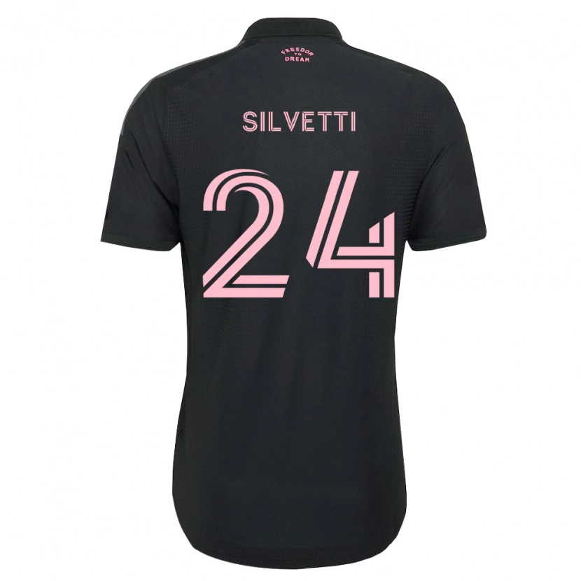 Danxen Dames Mateo Silvetti #24 Roze Zwart Wit Uitshirt Uittenue 2026/27 T-Shirt