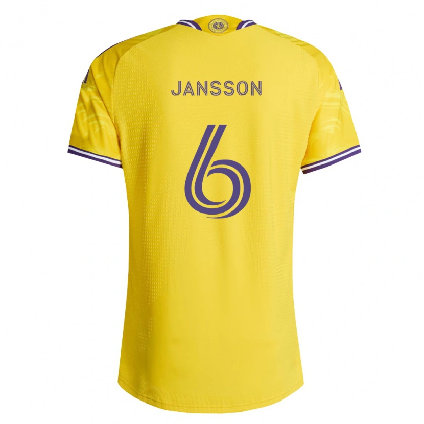 Danxen Dames Robin Jansson #6 Geel Paars Uitshirt Uittenue 2026/27 T-Shirt