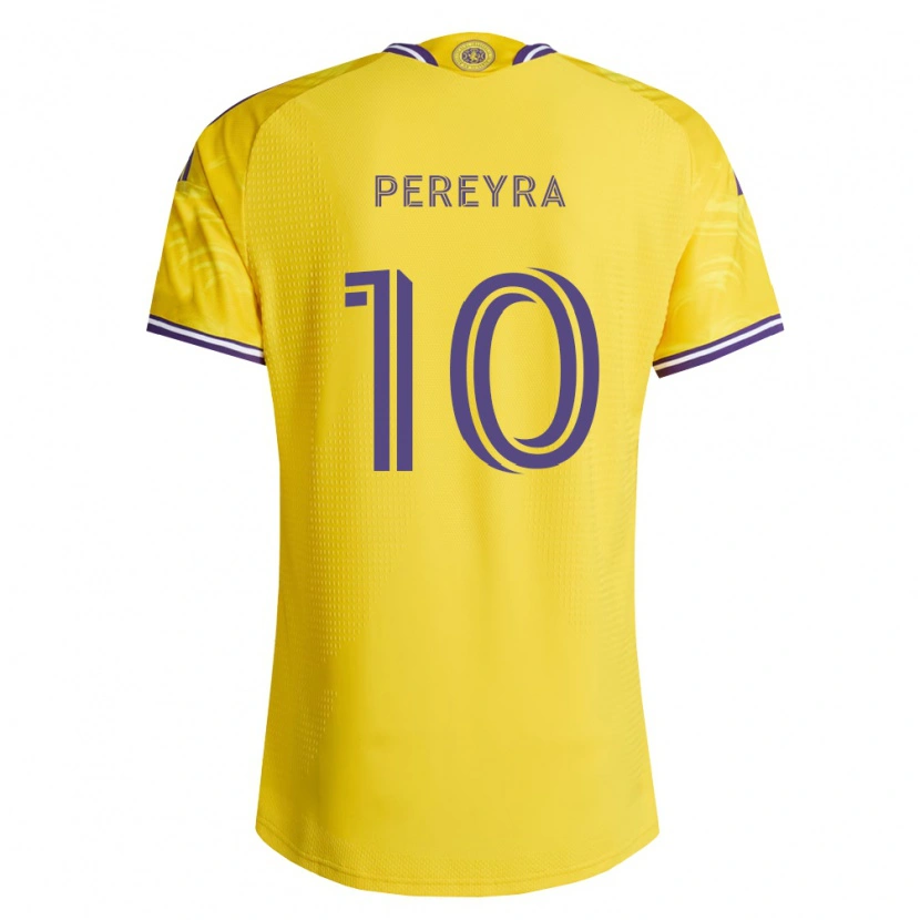 Danxen Dames Mauricio Pereyra #10 Geel Paars Uitshirt Uittenue 2026/27 T-Shirt