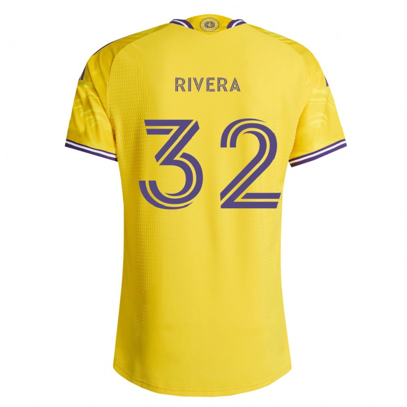Danxen Dames Wilfredo Rivera #32 Geel Paars Uitshirt Uittenue 2026/27 T-Shirt