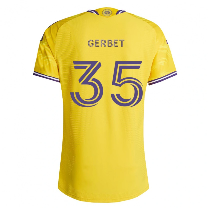 Danxen Dames Joran Gerbet #35 Geel Paars Uitshirt Uittenue 2026/27 T-Shirt