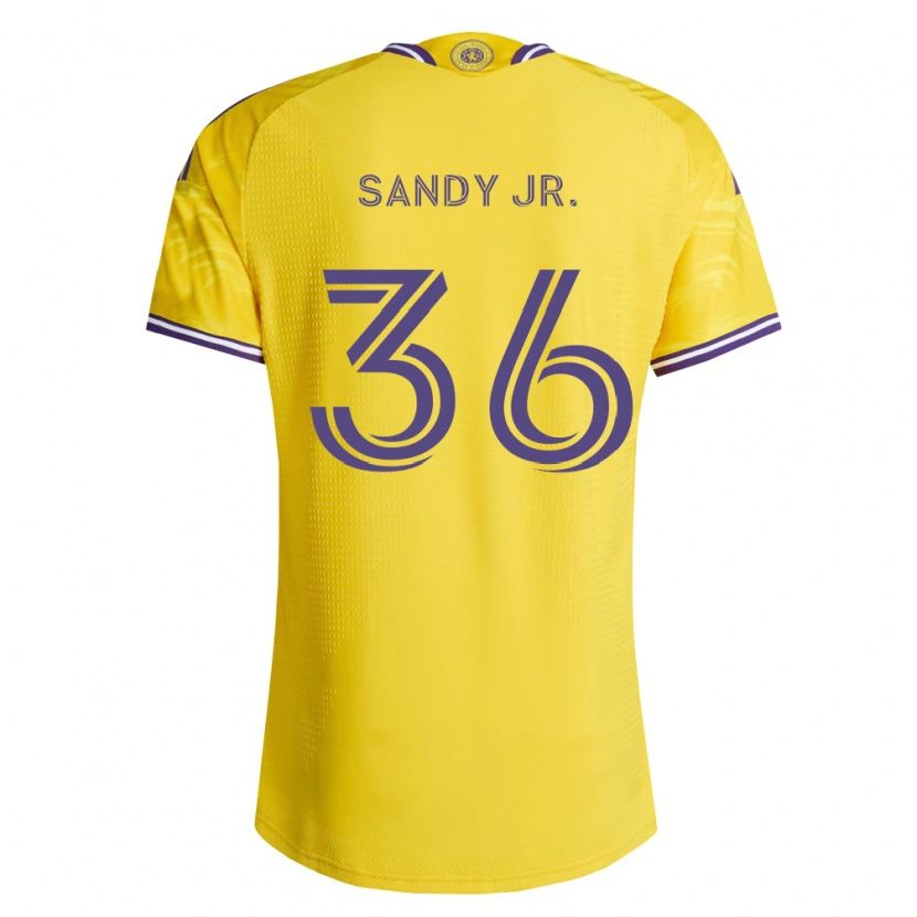 Danxen Dames Titus Sandy Jr. #36 Geel Paars Uitshirt Uittenue 2026/27 T-Shirt