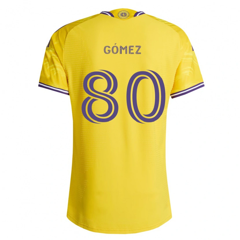 Danxen Dames Ignacio Gómez #80 Geel Paars Uitshirt Uittenue 2026/27 T-Shirt