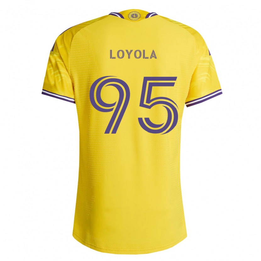 Danxen Dames Favian Loyola #95 Geel Paars Uitshirt Uittenue 2026/27 T-Shirt