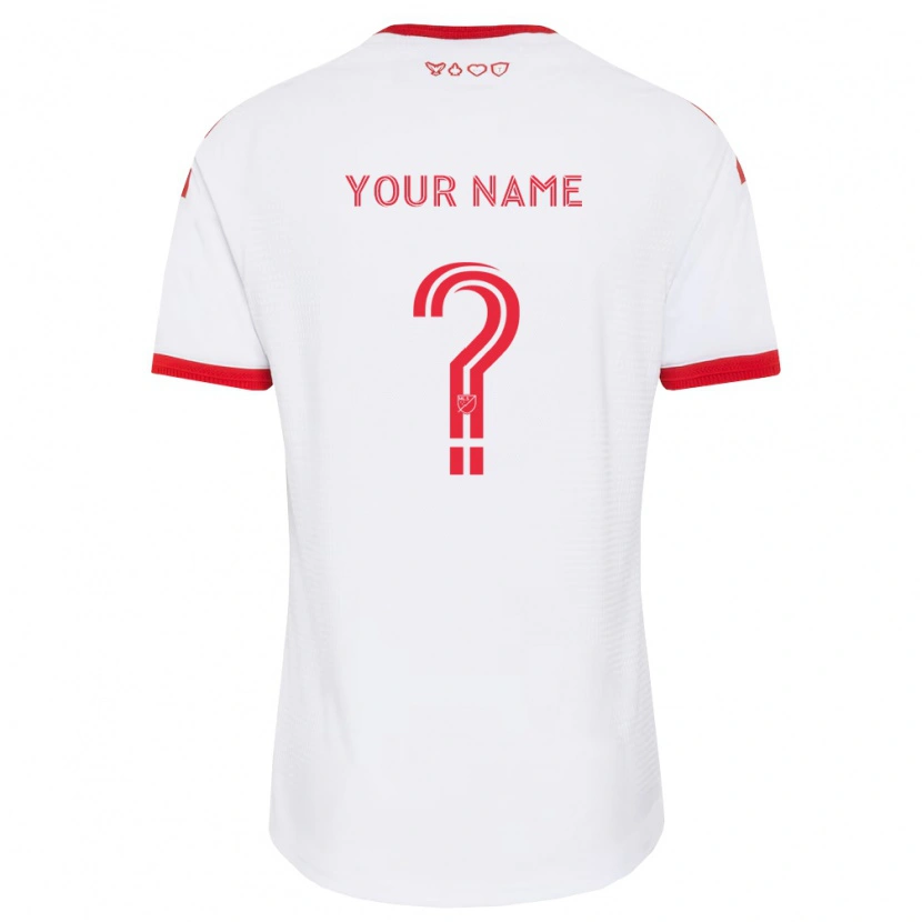 Danxen Dames Uw Naam #0 Wit Rood Zwart Uitshirt Uittenue 2026/27 T-Shirt