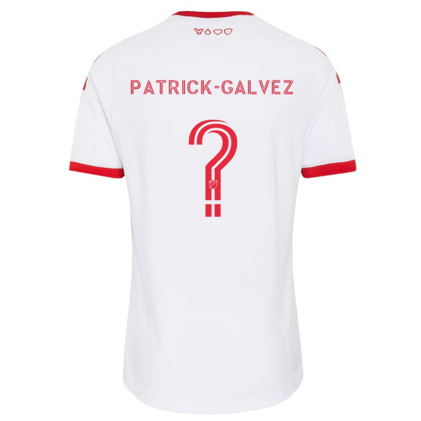 Danxen Dames Pablo Patrick-Galvez #0 Wit Rood Zwart Uitshirt Uittenue 2026/27 T-Shirt
