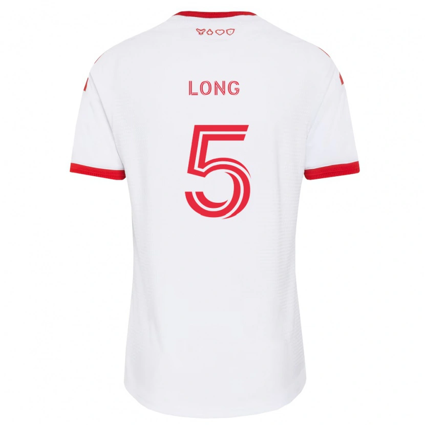 Danxen Dames Kevin Long #5 Wit Rood Zwart Uitshirt Uittenue 2026/27 T-Shirt